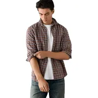 Pepe Jeans para homem. PM3091455 Camisa Rebay laranja (XL), Casual, Algodão, Manga comprida