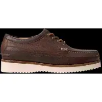 Ralph Lauren para homem. 812P15873001 Mocassins de couro Ranger marrom (43), Plano, Nenhum, Casual
