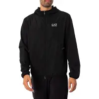 EA7 para homem. 8NPB22_PNGRZ Casaco moderno preto (XXL), Casual, Poliéster