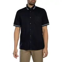 Armani Exchange para homem. XM002110AF22640UB101 Polo Informal marinho (S), Casual, Algodão, Manga curta