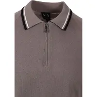 Armani Exchange para homem. XM001977AF20139U6107 Polo Knit Driftwood cinzento (L), Casual, Cinza, Algodão, Manga curta