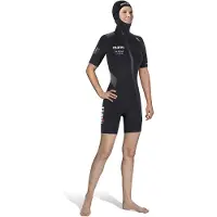 Mares Shorty De Manga Curta Para Mulher Flexa Core She Dives 4/3 Mm