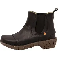 El naturalista para mulher. 2N1583010005_001 Botins em pele N158 Arizona preto (38), Couro, 1 a 3cm, Nenhum, Casual