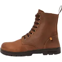 El naturalista unisex. 25264C156005_012 Botins em pele castanha N5264C (36), Couro, Marrom, Plano, Cordão, Casual