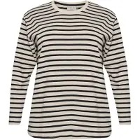 KAFFE CURVE Camisa 'Winni' preto / branco
