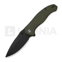 CIVIVI Navalha Vyrent, Olive Canvas Micarta, Black Stonewash