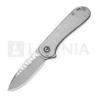 CIVIVI Navalha Elementum, Polished Clear Lexan, Satin Rock-Grind