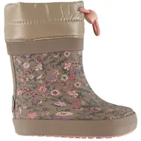 Wheat Bota de borracha 'Arden' bege / brocado / verde escuro / rosa escuro