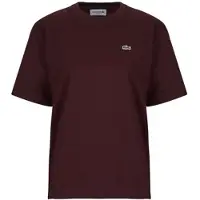 Lacoste T-Shirt mangas curtas T-shirt en coton doux relaxed fit mulheres - Bordô - FR 36