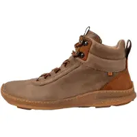 El naturalista unisex. 2543611LY005_020 Botins em pele castanha N5436 (38), Couro, Marrom, Plano, Zíper, Casual