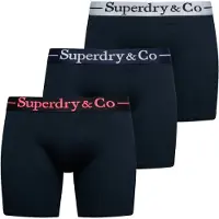 Superdry Boxers azul escuro / rosa claro / branco