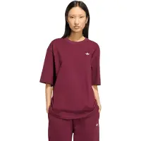Adidas Originals Camisa oversized 'Essentials' vermelho vinho / branco