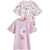 Next Camisola de pijama creme / azul noturno / eosin / branco