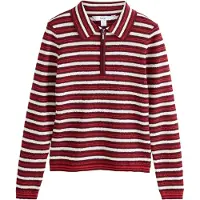 Next Pullover vermelho / bordeaux / branco