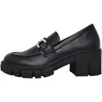 Bugatti Sapatos com cunha frontal preto