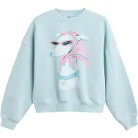 Next Sweatshirt azul claro / amarelo claro / cor-de-rosa / preto