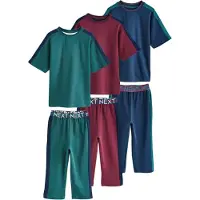 Next Pijama navy / verde / borgonha