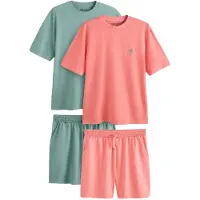 Next Pijama curto turquesa / rosa