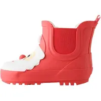 Next Bota de borracha vermelho / branco
