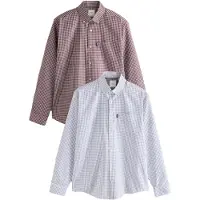 Next Camisa navy / umbra / vermelho vinho / branco