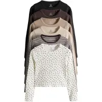 The Set Camisola bege / bege mosqueado / preto / branco