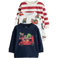 Next Camisola navy / verde claro / vermelho / branco