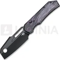 Bestech Navalha Nyrrdreki - Black PVD - G10, preto, púrpura