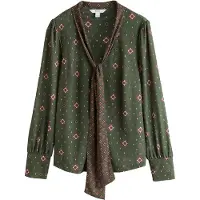 Next Blusa verde escuro / cor-de-rosa / borgonha