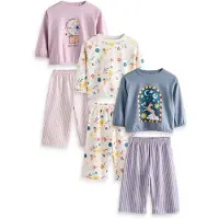 Next Pijama bege claro / cinzento basalto / laranja / rosé