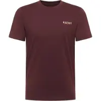 Mustang Camisa 'Austin' castanho escuro / laranja escuro / branco