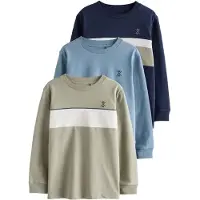 Next Camisola navy / azul claro / oliveira / branco
