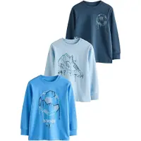 Next Camisola navy / azure / azul claro / branco