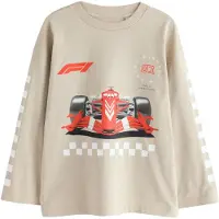 Next Camisola 'F1' bege / vermelho / preto / branco