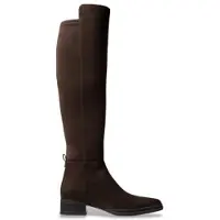 Michael Kors para mulher. 40F6LXMB1S Botas Lex chocolate (7.5), Marrom, Tecido, Plano, Nenhum, Casual