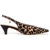 Michael Kors Sapatos abertos atrás 'TONYA' ecru / castanho / preto
