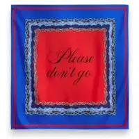Essentiel Antwerp para mulher. KLASSIK Foulard Estampado Klassik azul (OSFA), Seda, Clássico