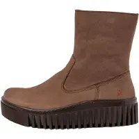 Art para mulher. 115311412003_012 Botins em pele 1531 castanho (38), Couro, Marrom, 8 a 10cm, Zíper, Casual