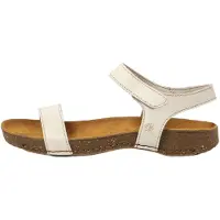 Art para mulher. 1111921ZZ003_020 Sandálias em pele 1119 bege (41), Couro, 1 a 3cm, Velcro, Casual