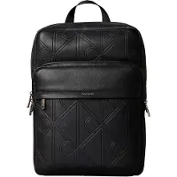 Calvin Klein Mochila 'Embossed Emblem Logo Trolley' preto