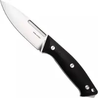 Real Steel Gardarik 3739, Satin Elmax, Black G10 faca fixa, Ivan Braginets design