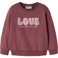 Name it Sweatshirt 'NMFOCLOVE' malva / cyclam / branco