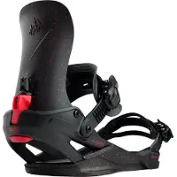 Jones Snowboards - Fixações snowboard - Nebula Fase Tweaker Black/Red 2027 para Unissexo - Nylon - Tamanho M - Preto