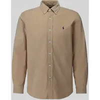 Ralph Lauren para homem. 710853123501 Camisa de veludo cotelê Custom Fit marrom (S), Casual, Algodão, Manga comprida