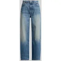 Ralph Lauren para mulher. 211B17121001 Jeans de perna larga e corte relaxado azul (28/32), Casual, Algodão, Denim