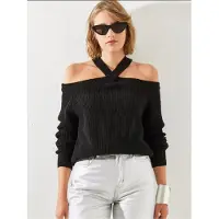 Bianco Lucci Pullover 'Pullover' preto