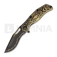 North Mountain Blade Navalha Gold Nocturne Linerlock 24K