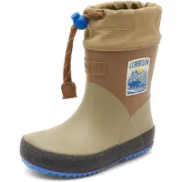 Bisgaard Bota de borracha areia / azul / caramelo