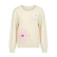 Imily Bela Pullover bege / lavanda / cor-de-rosa / branco