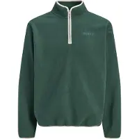 Jack & Jones Pullover 'JOR Frederiksberg' verde escuro / branco