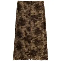 Desigual Saia mocha / castanho escuro / preto